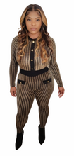 Load image into Gallery viewer, Gold Houndstooth Jumpsuit
