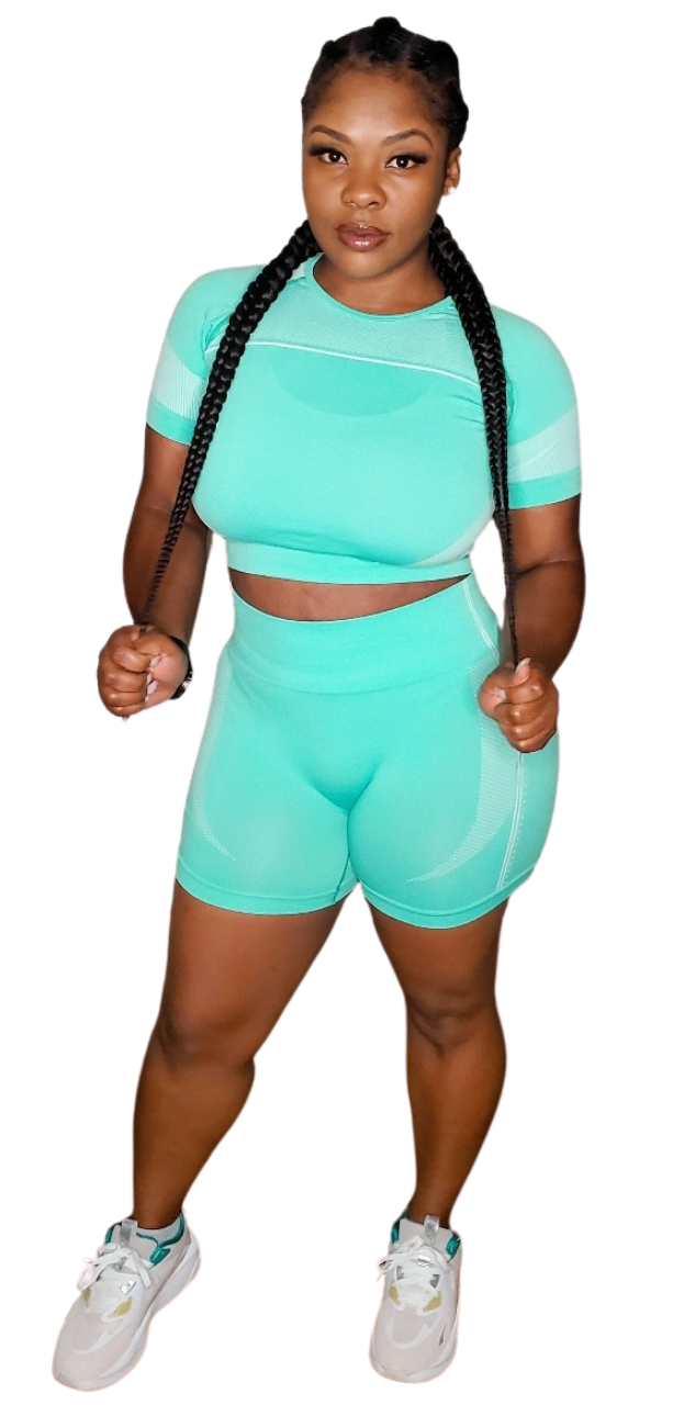 Seamless Biker Short Set