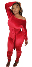 Load image into Gallery viewer, Red Off-the-shoulder Jumpsuit
