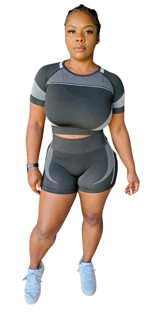 Seamless Biker Short Set