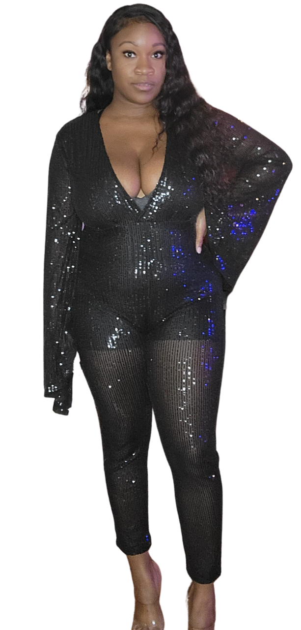 Glitzy Glam Sequin Jumpsuit