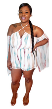 Load image into Gallery viewer, Off-the-Shoulder Cape Romper
