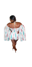 Load image into Gallery viewer, Off-the-Shoulder Cape Romper
